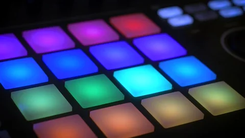 Producer creating beats